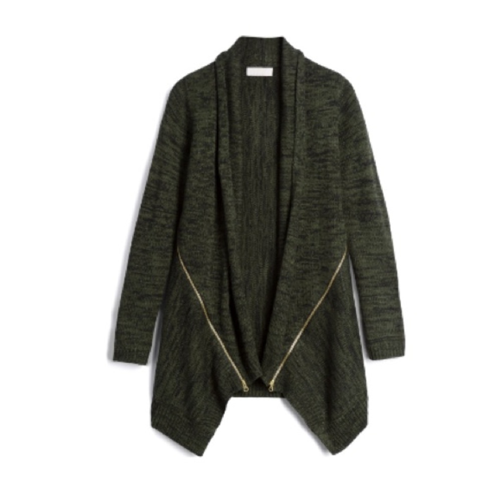 Emily Rose Deb Zipper Detail Cardigan